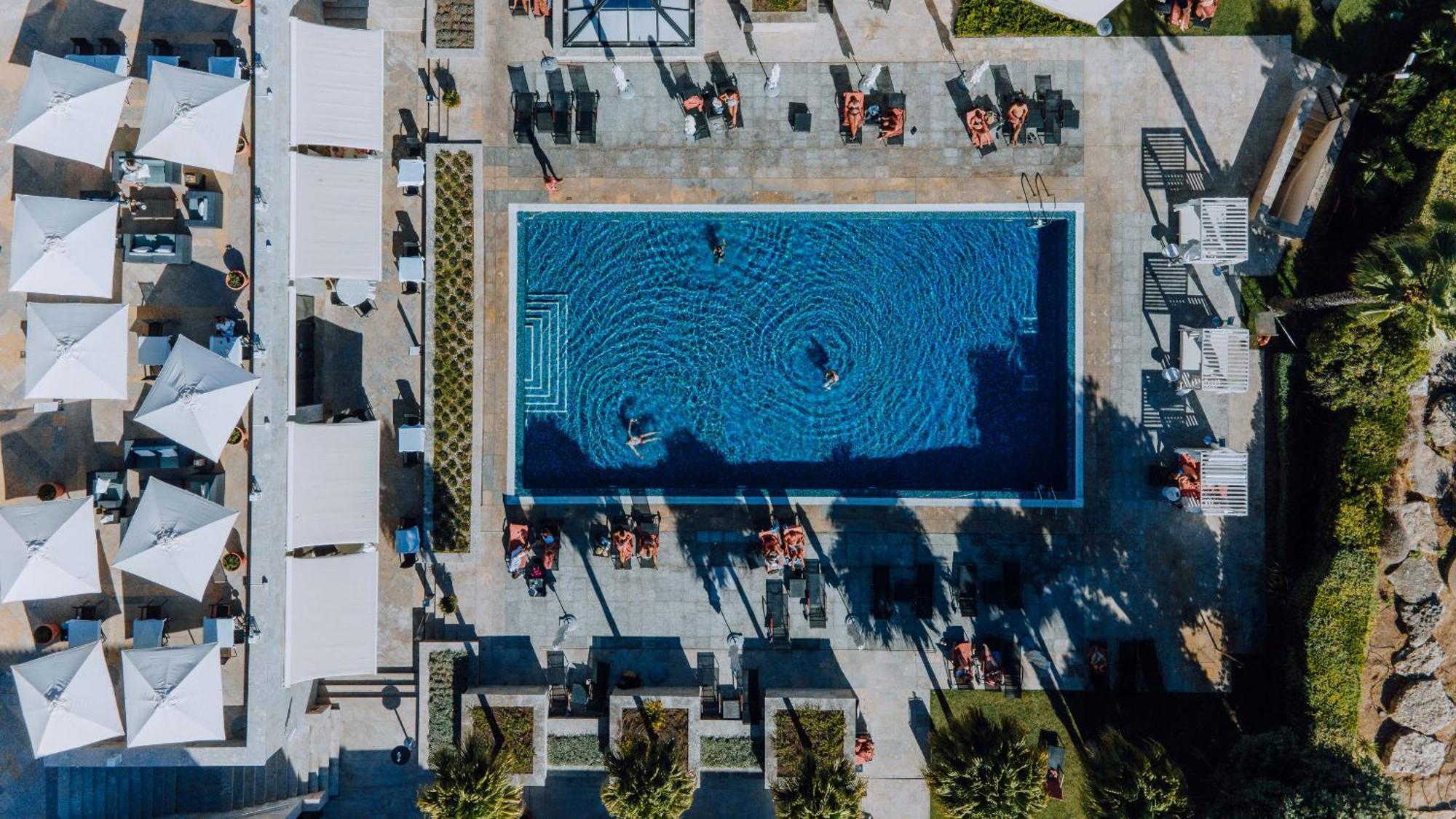 Grande Real Villa Itália Hotel&Spa Cascais Esterno foto Aerial view of the pool