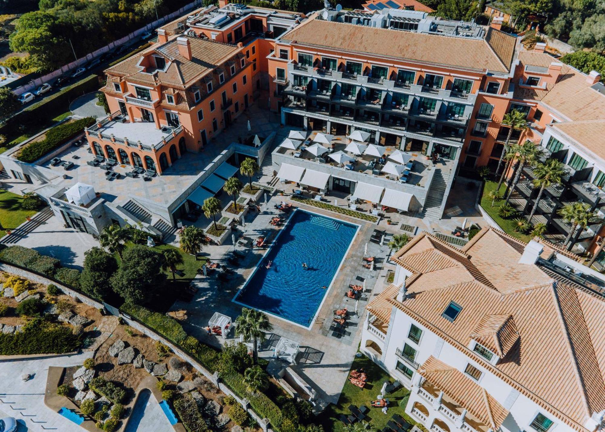 Grande Real Villa Itália Hotel&Spa Cascais Esterno foto Aerial view of the hotel